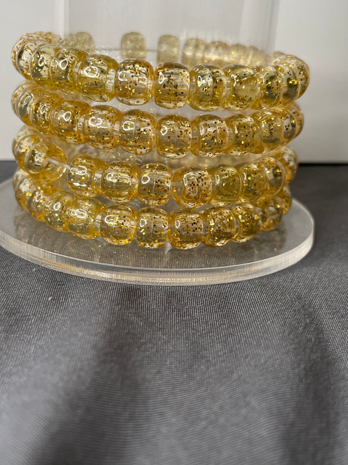 light Gold Bead Bracelet