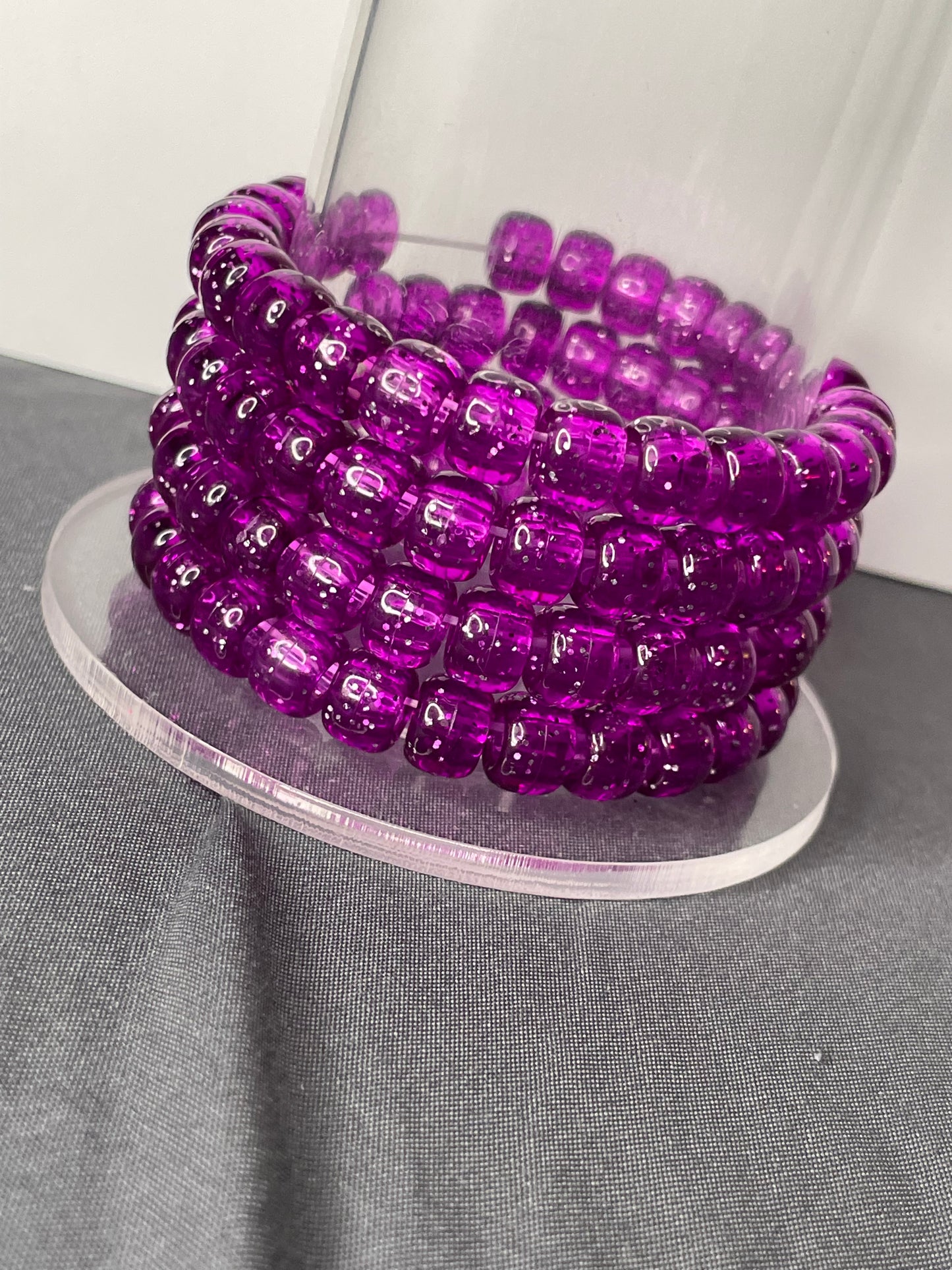violet Bead Bracelet