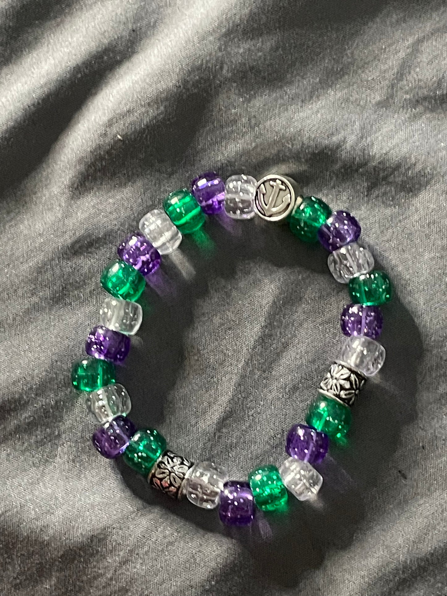 Dark multicolor Bead Bracelet