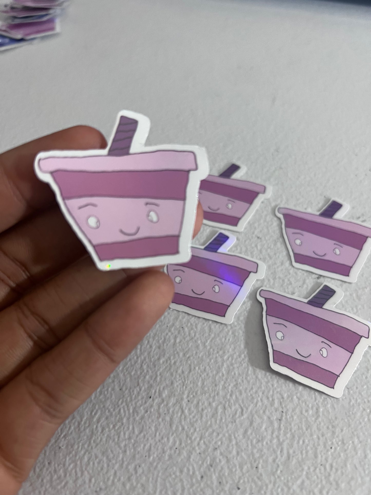 pink cup sticker