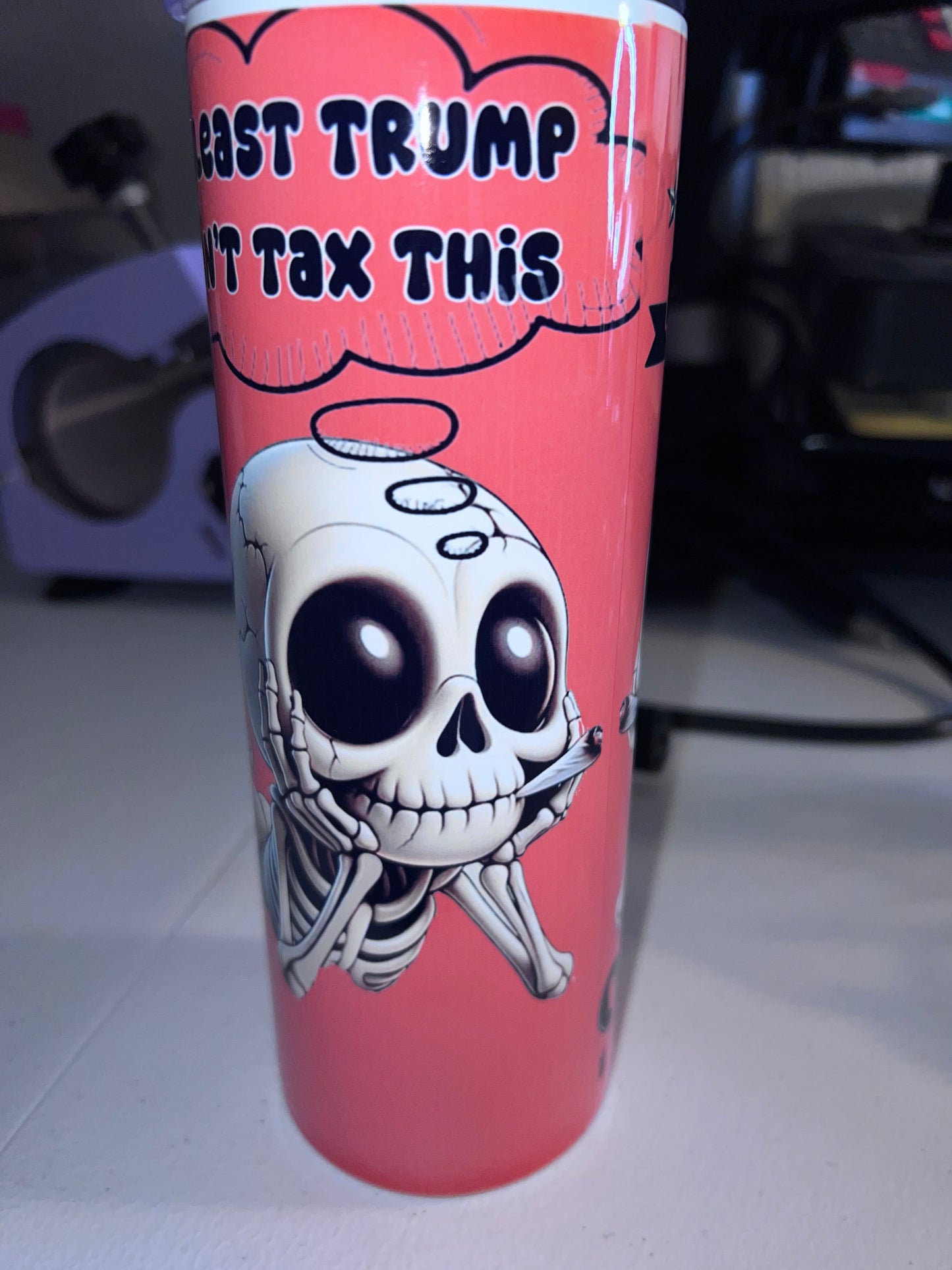 Only Gas I Can Afford Skeleton Tumbler Cup