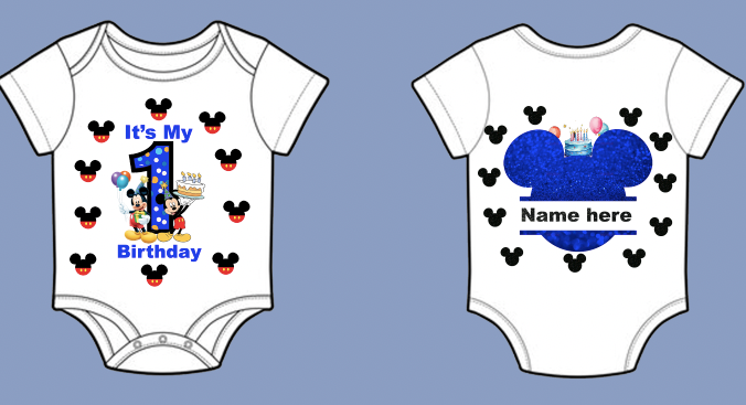 baby mickey birthday shirt