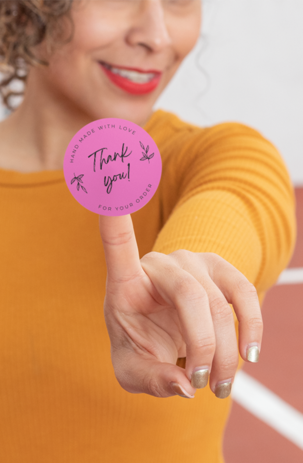 thank you sticker
