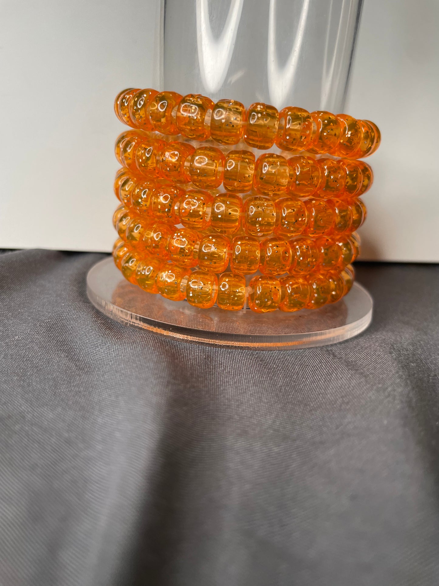 Orange Bead Bracelet