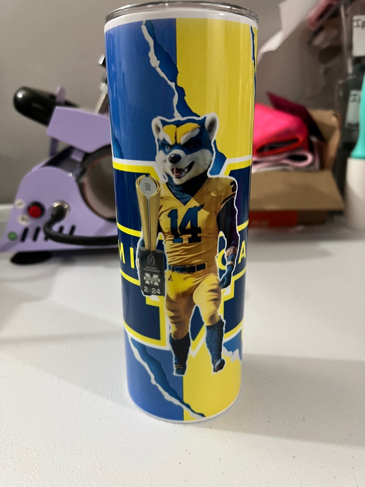 Michigan 20 oz Tumblr cup