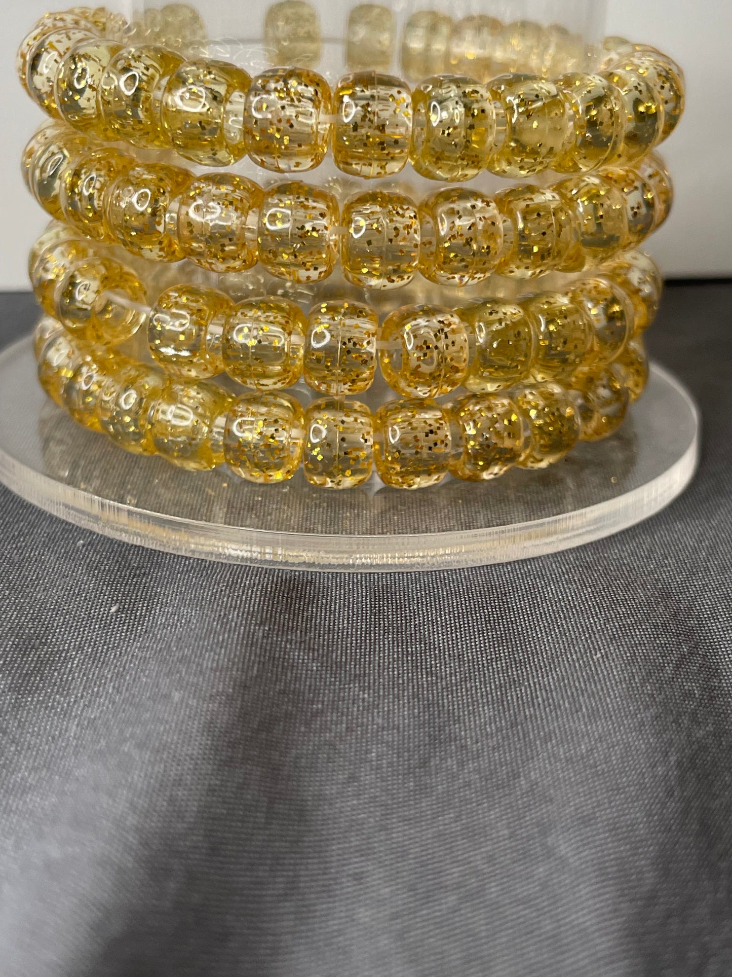 light Gold Bead Bracelet