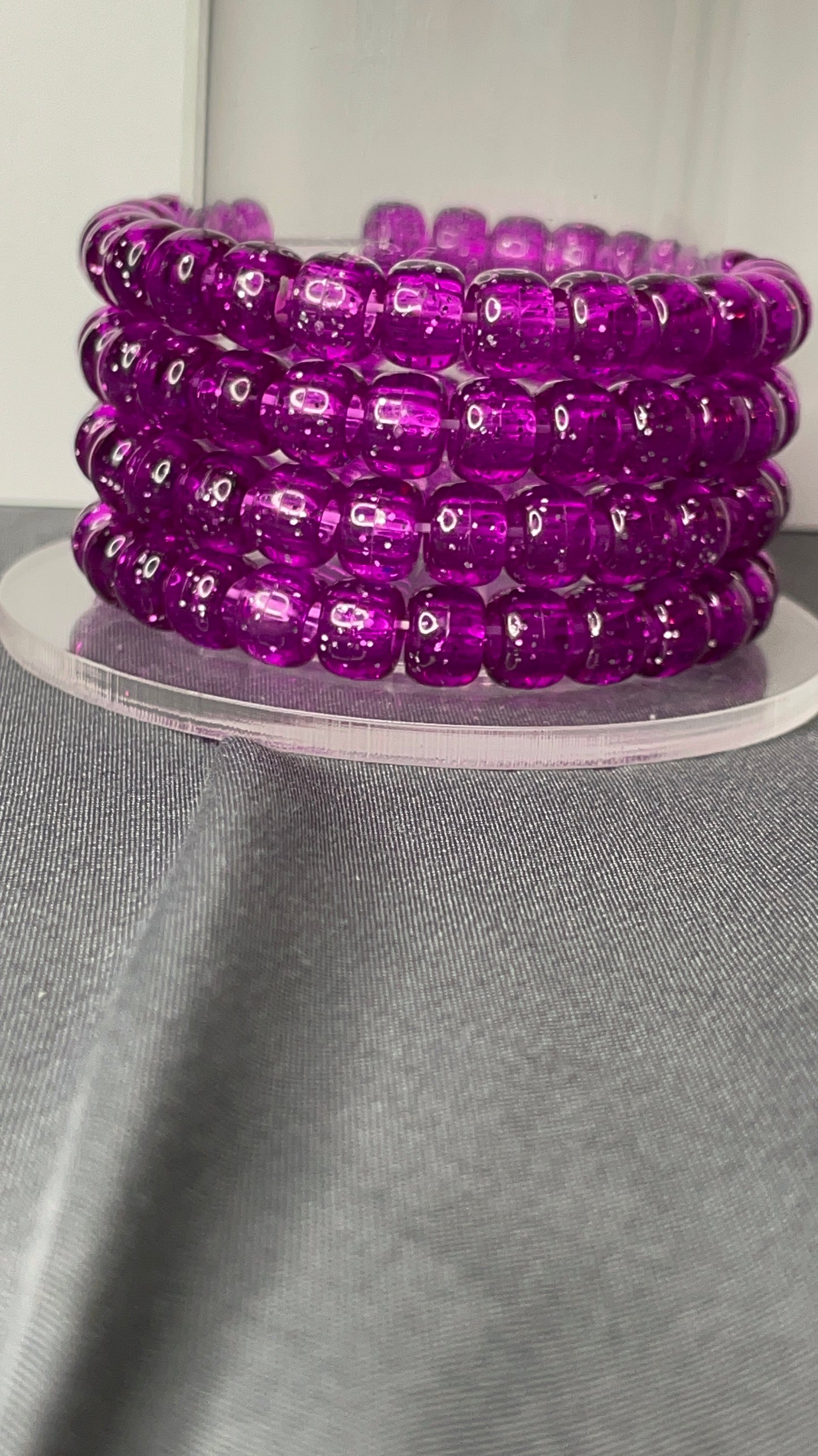 violet Bead Bracelet