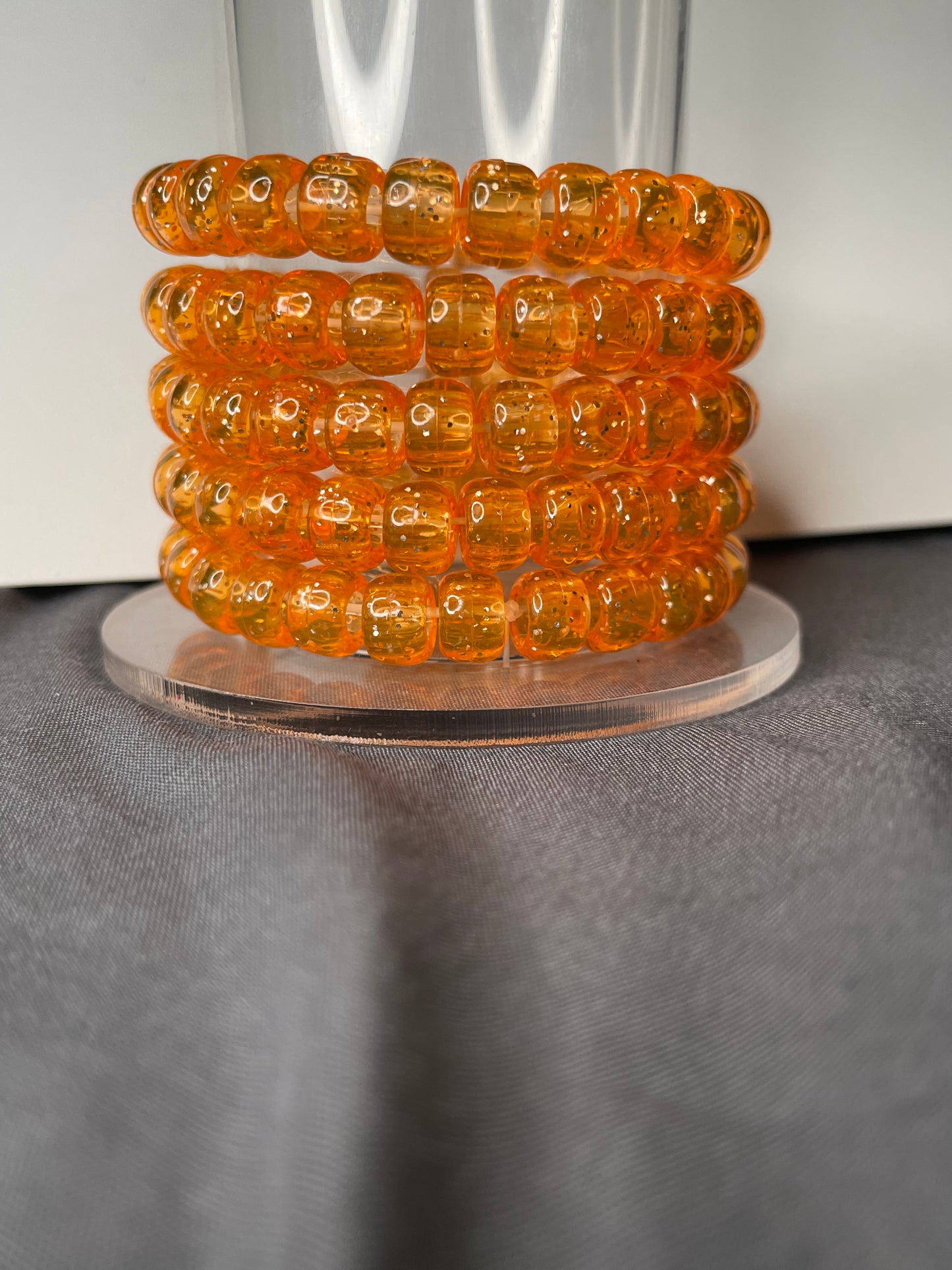 Orange Bead Bracelet