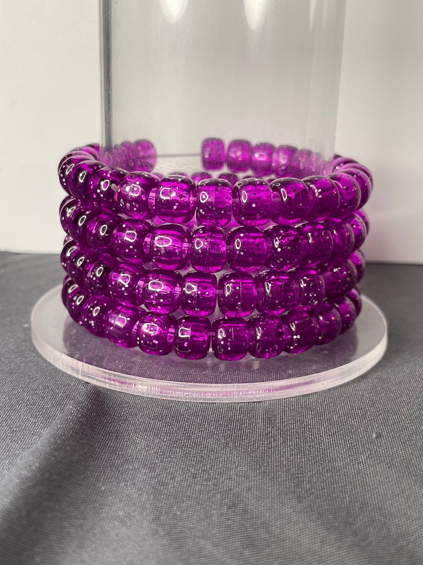 violet Bead Bracelet