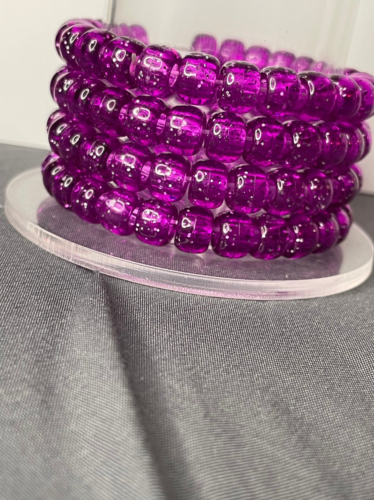 violet Bead Bracelet