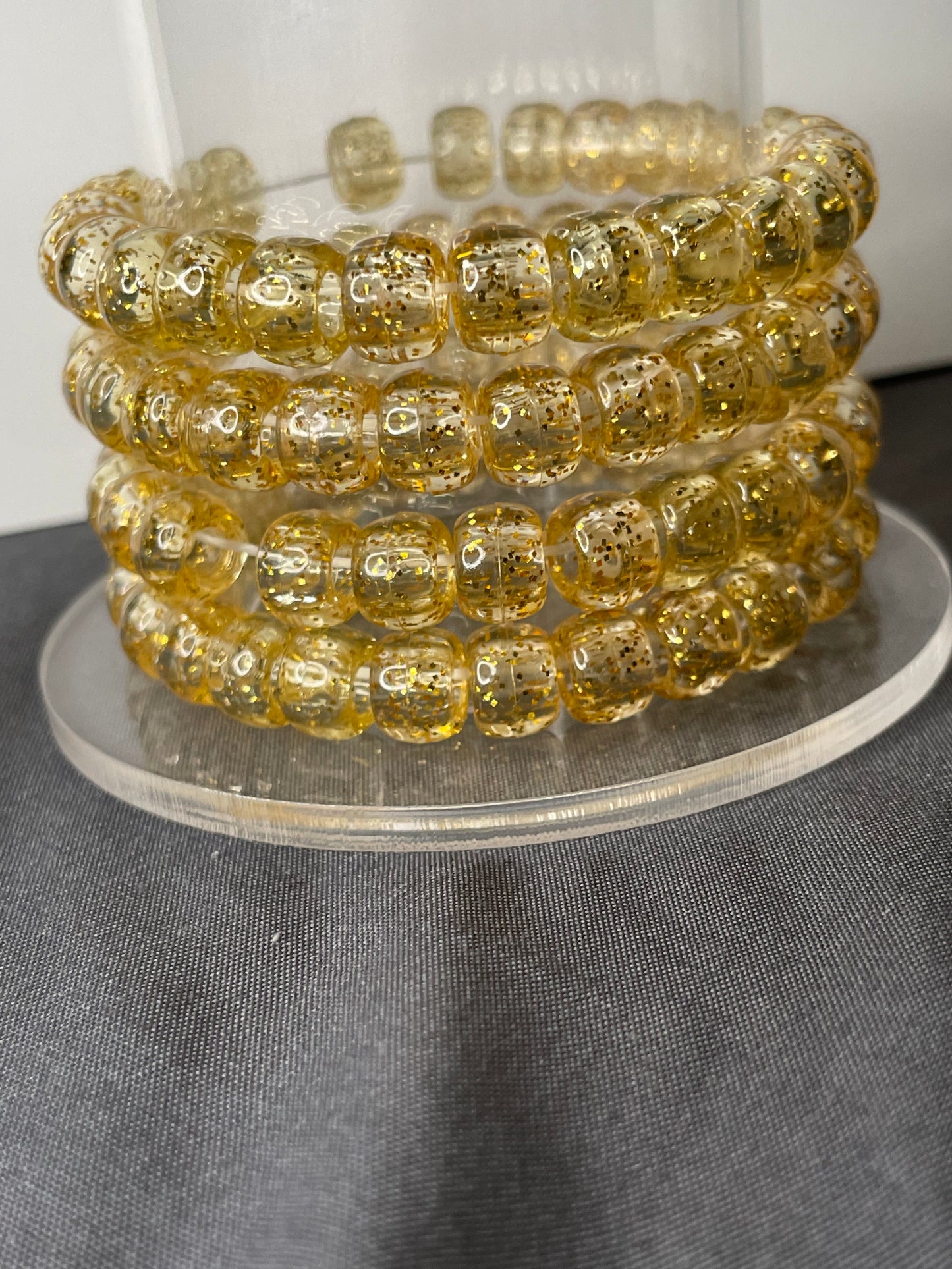 light Gold Bead Bracelet