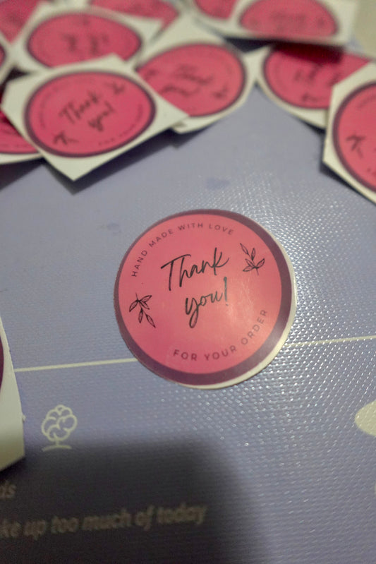 thank you sticker