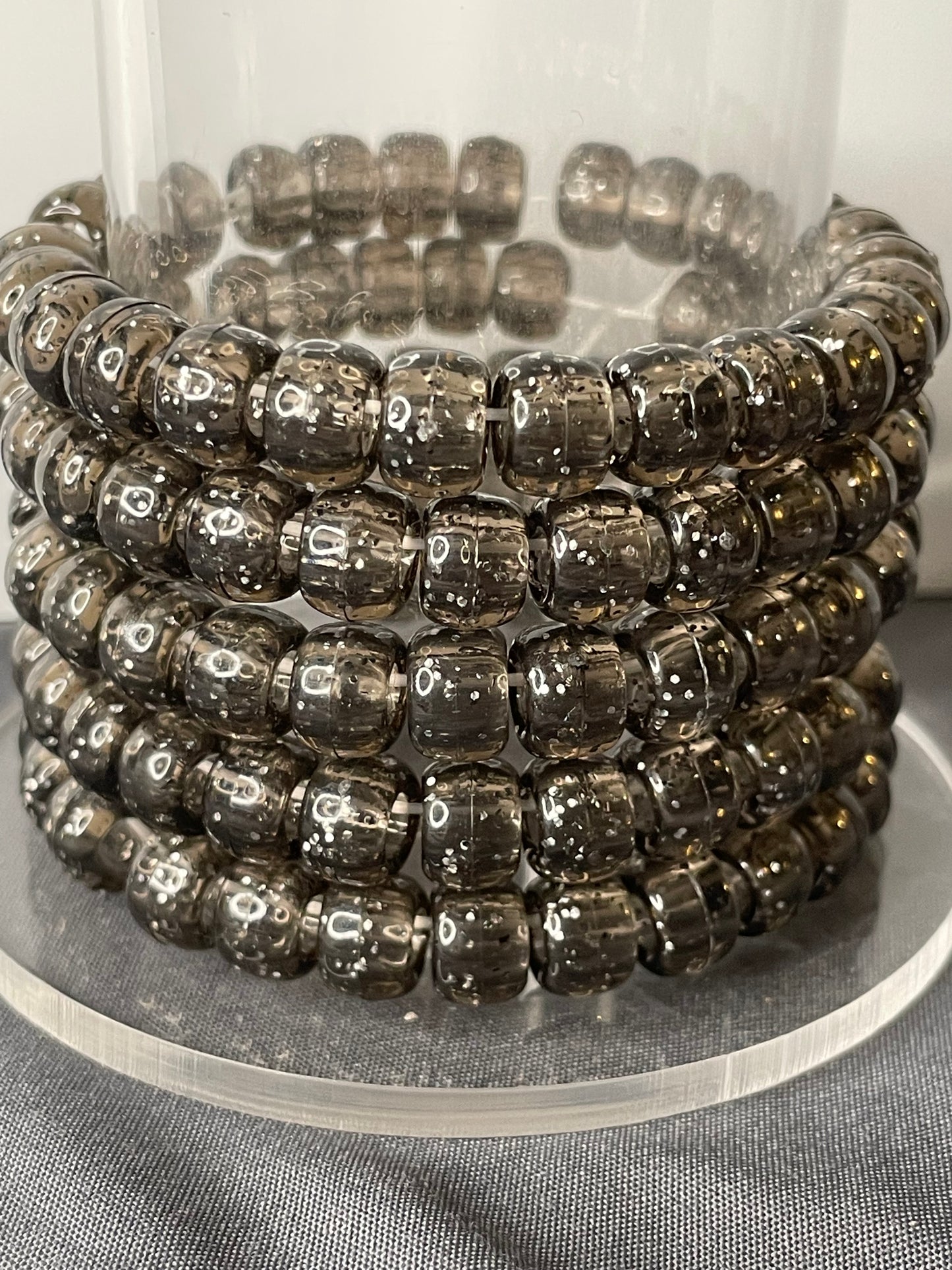 Black Bead Bracelet