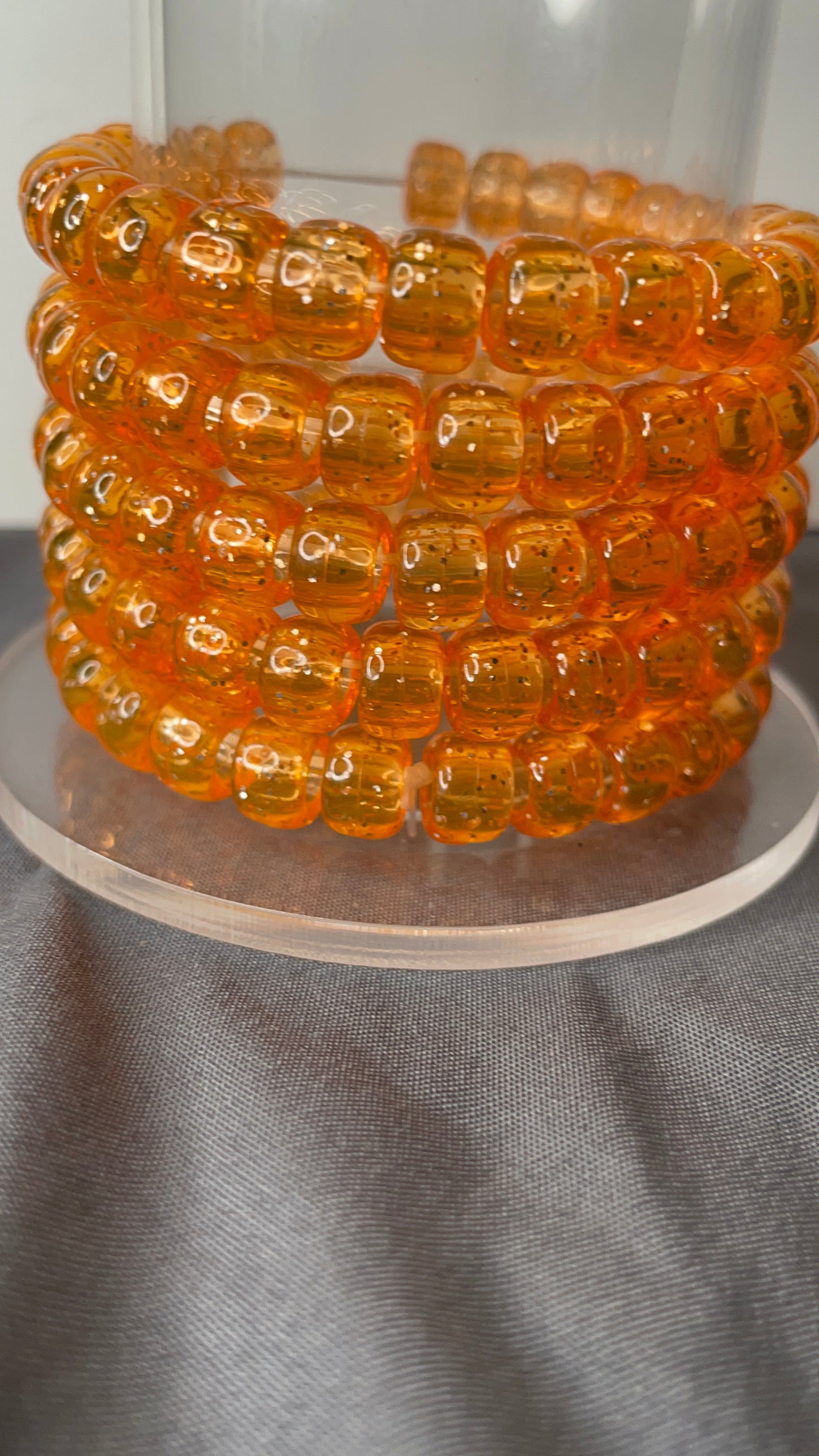 Orange Bead Bracelet