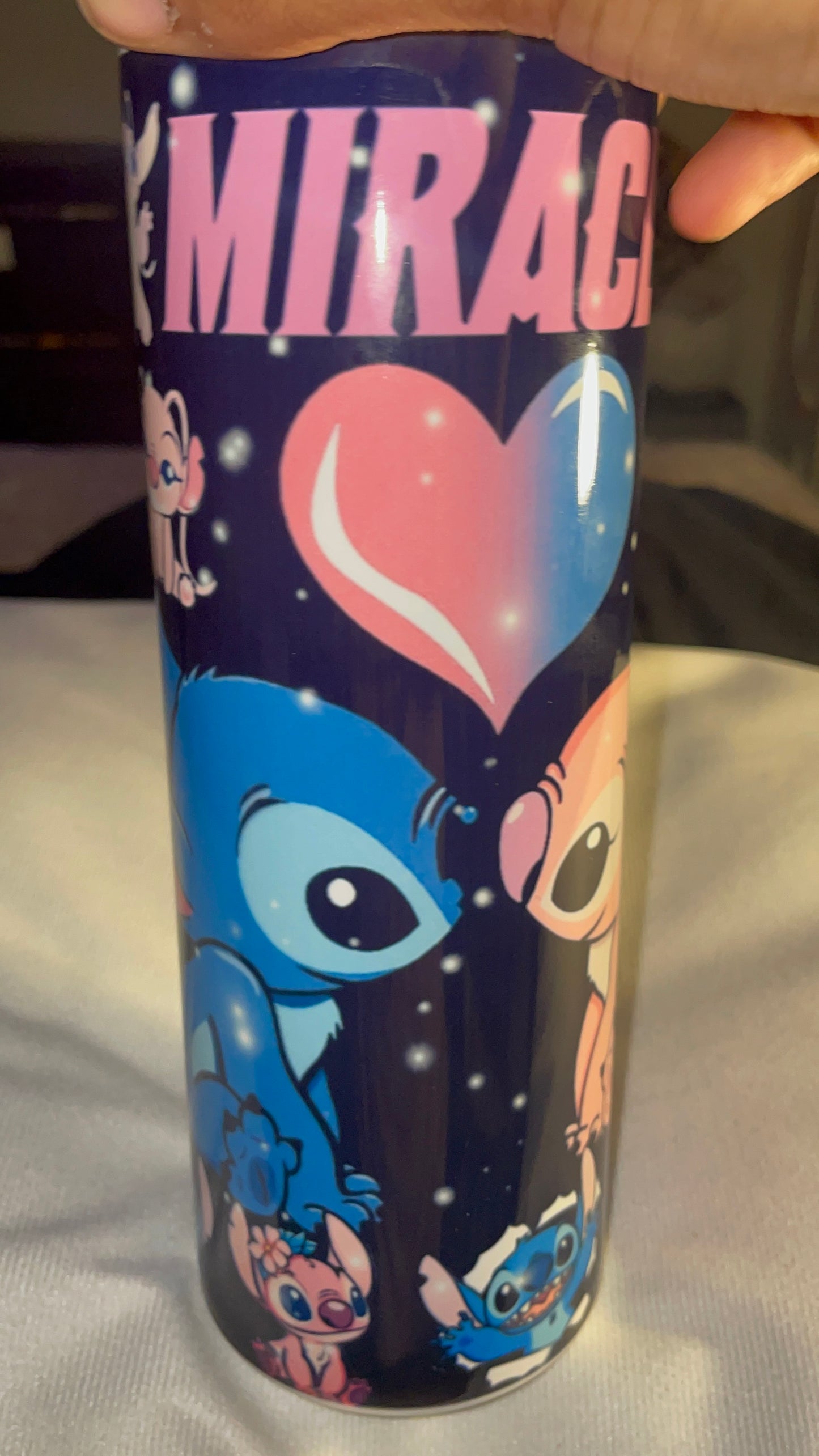 Angel & Stitch Tumbler Cup