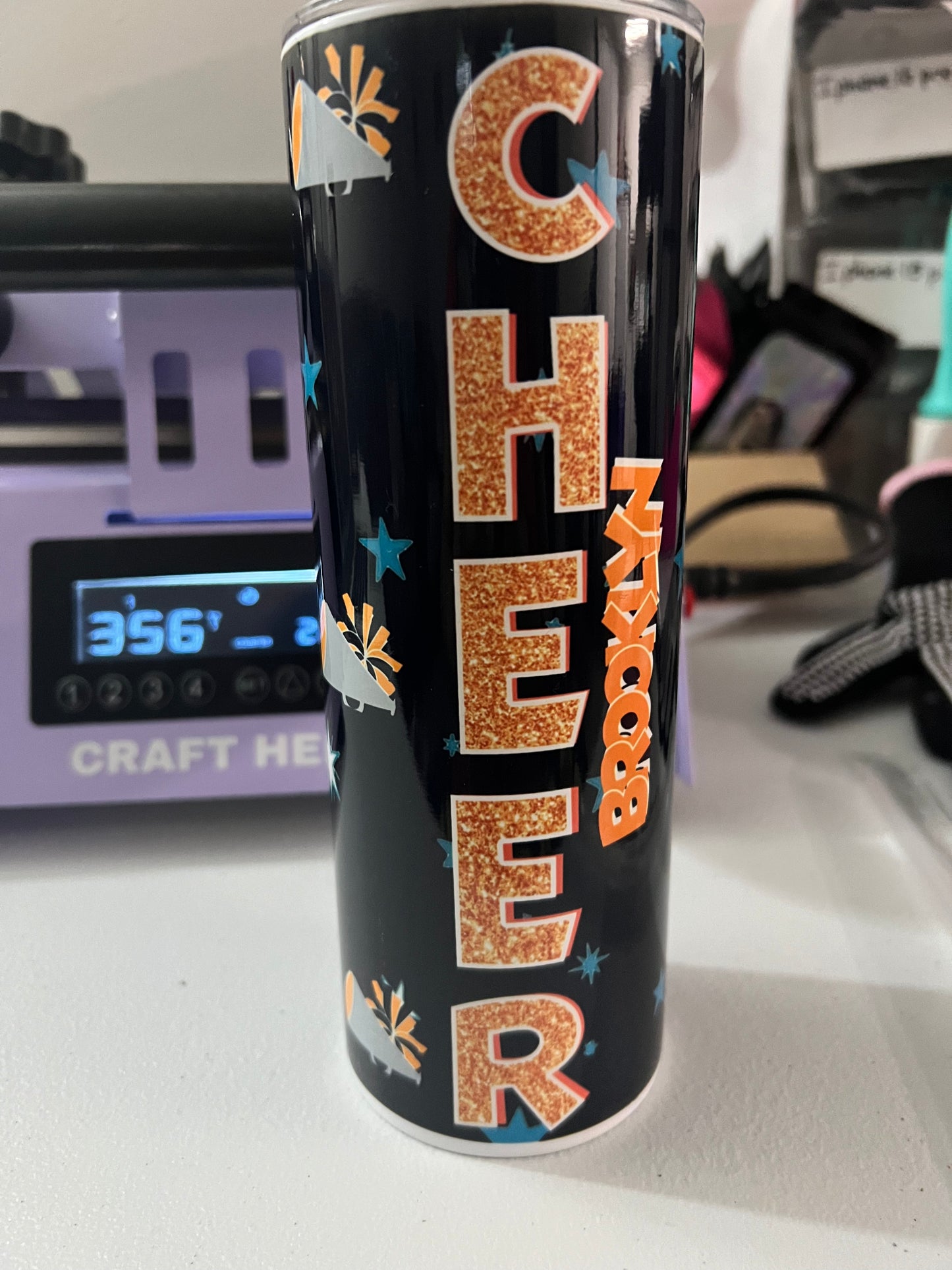 Cheer Mom Tumbler Cup
