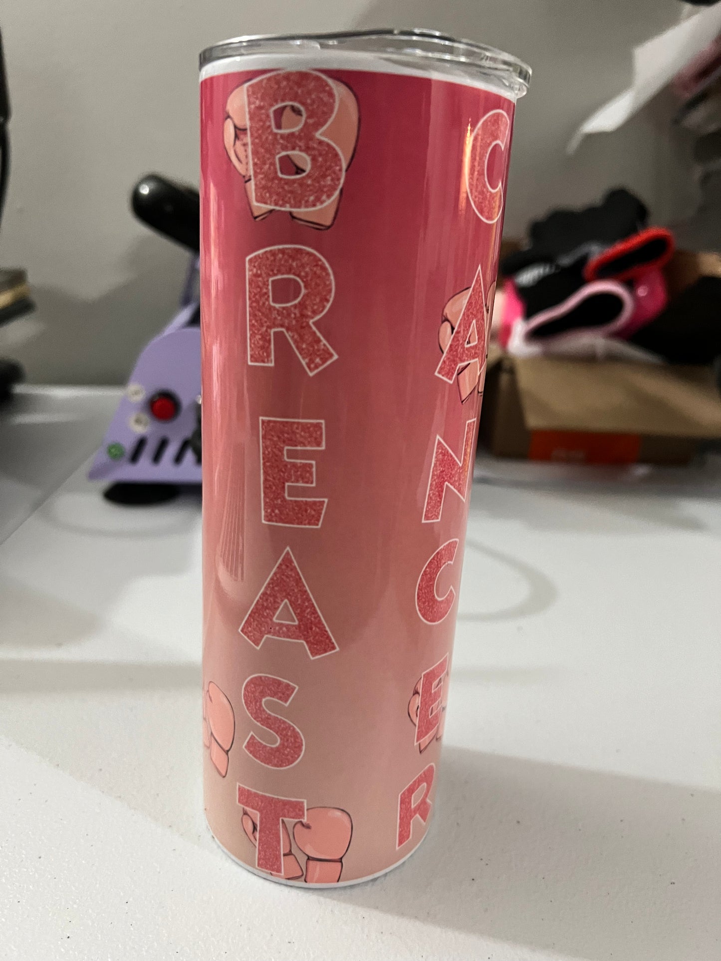 breast cancer tumbler cup 20 oz