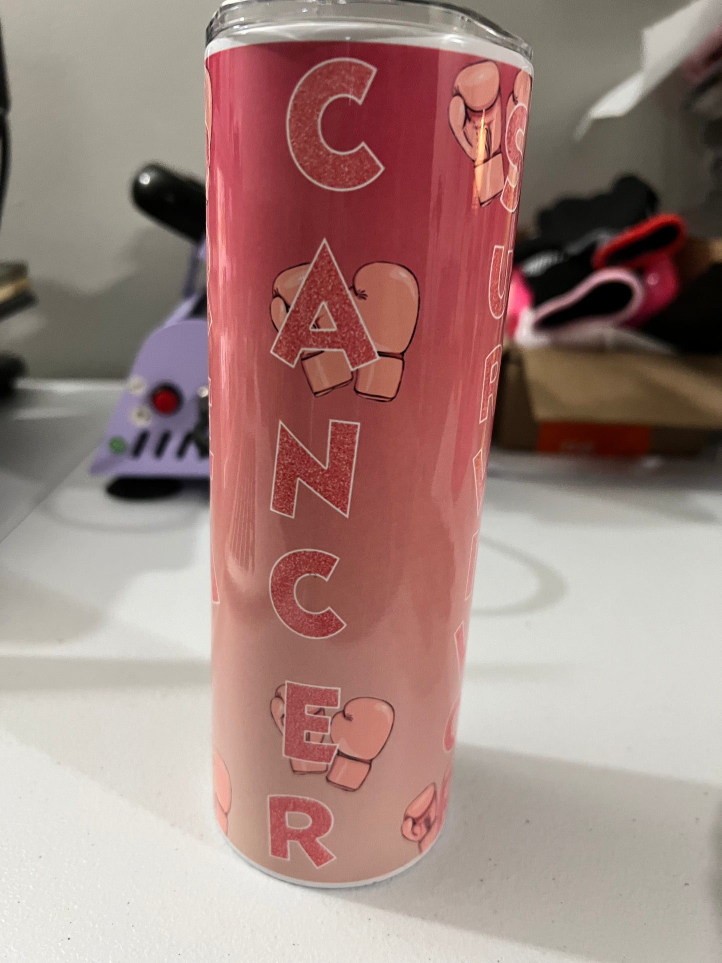 breast cancer tumbler cup 20 oz