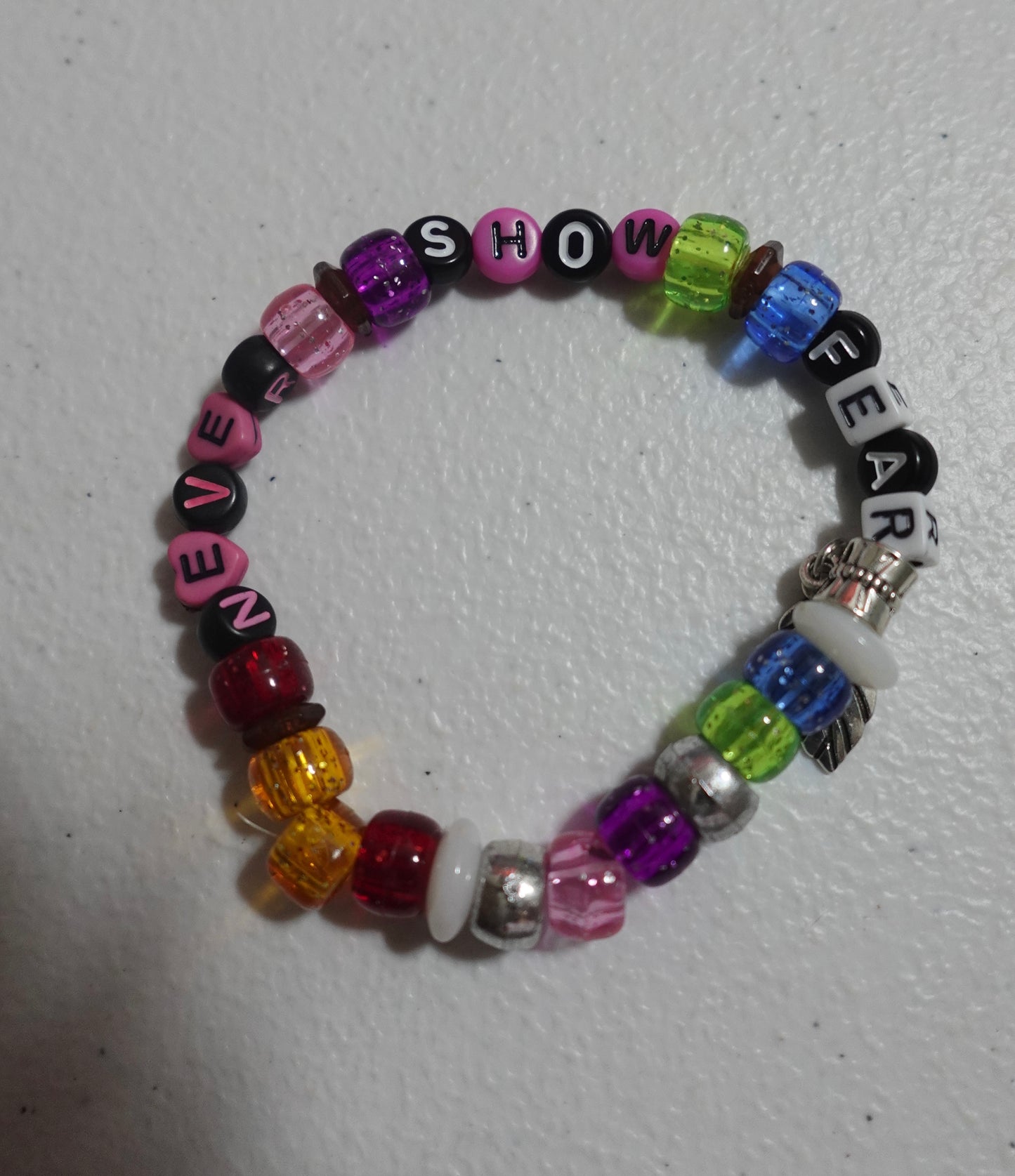 Never Show Fear Bead Bracelet