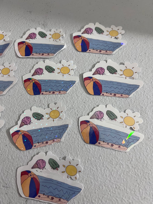 beach sticker