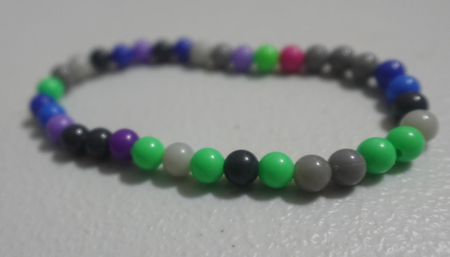 MultiColor 2  Bead Bracelet