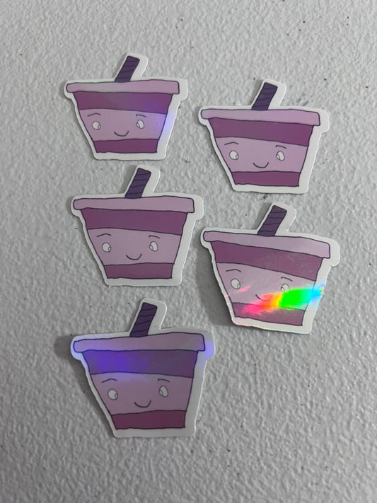 pink cup sticker