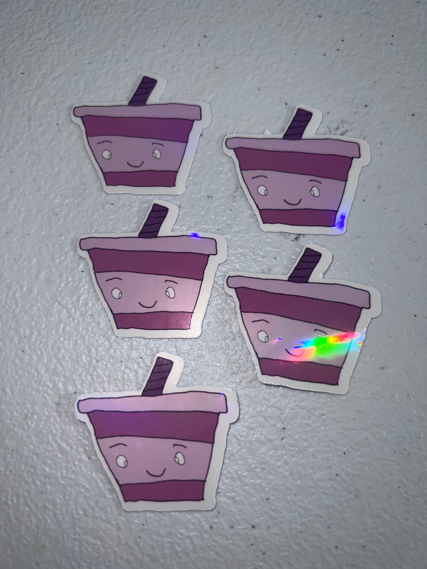 pink cup sticker
