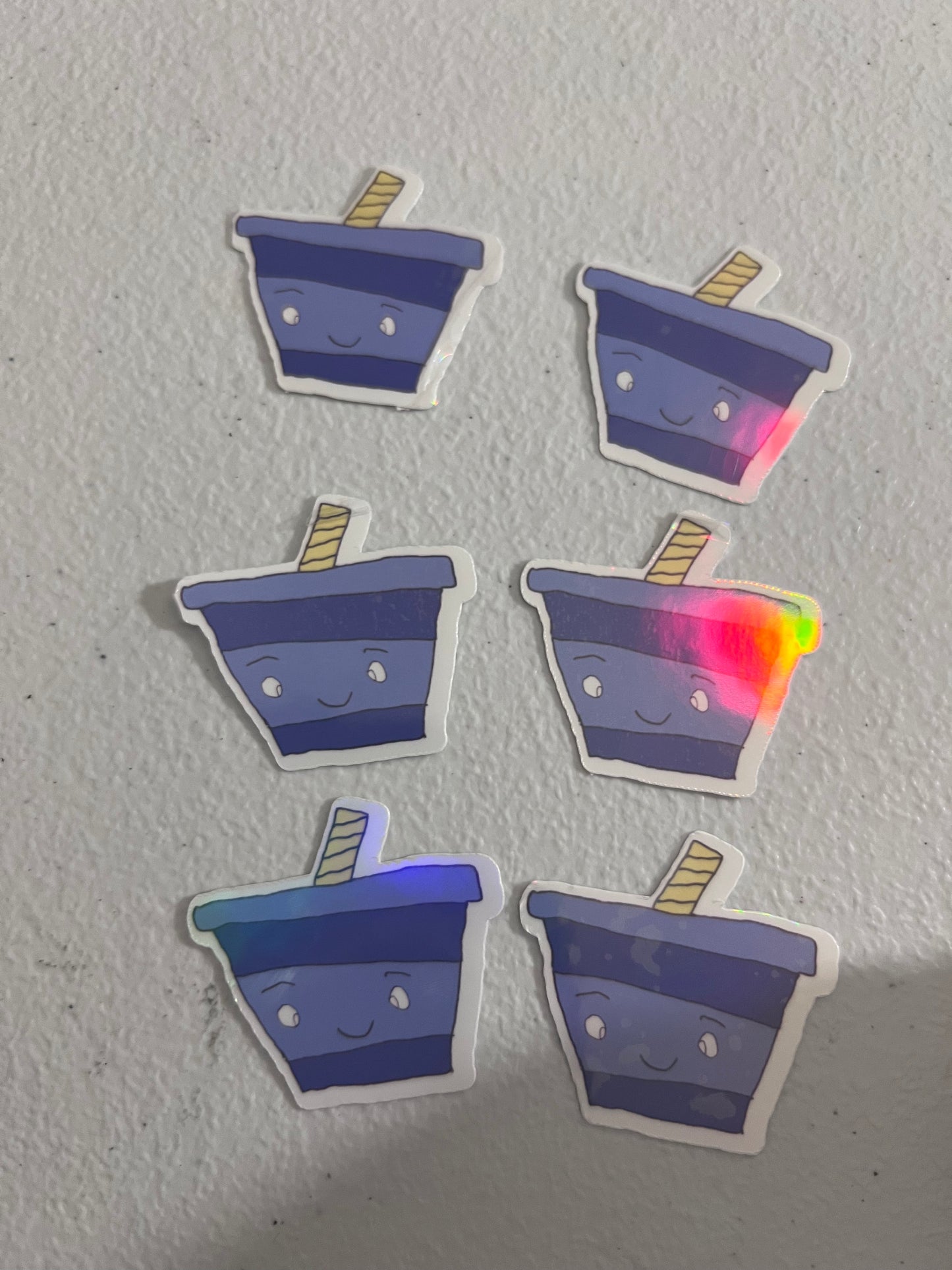 blue cup sticker