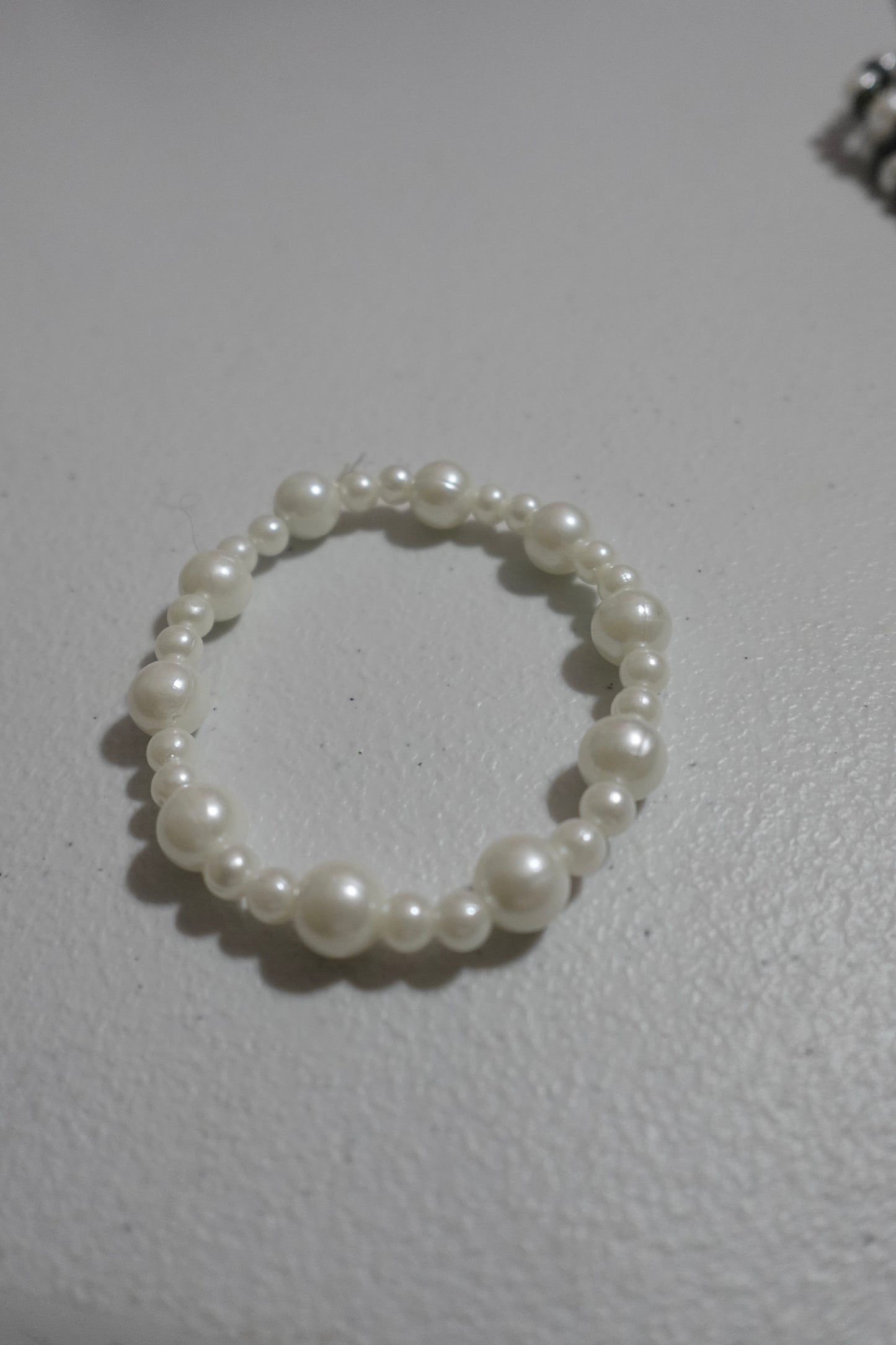 Big And Small white Pearl Bead Bracelet