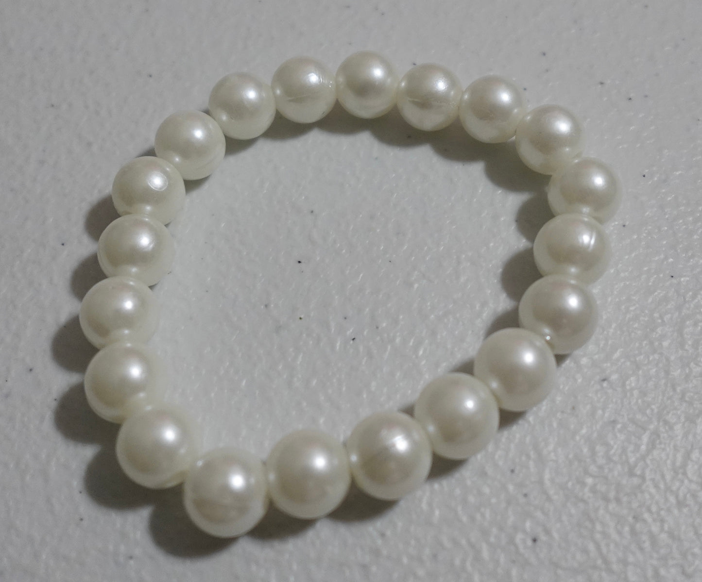 White Pearl Bead Bracelet