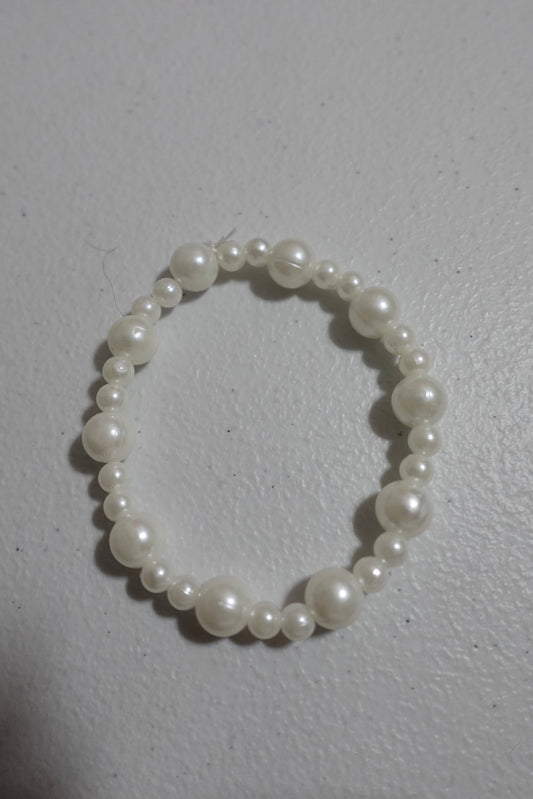 Big And Small white Pearl Bead Bracelet