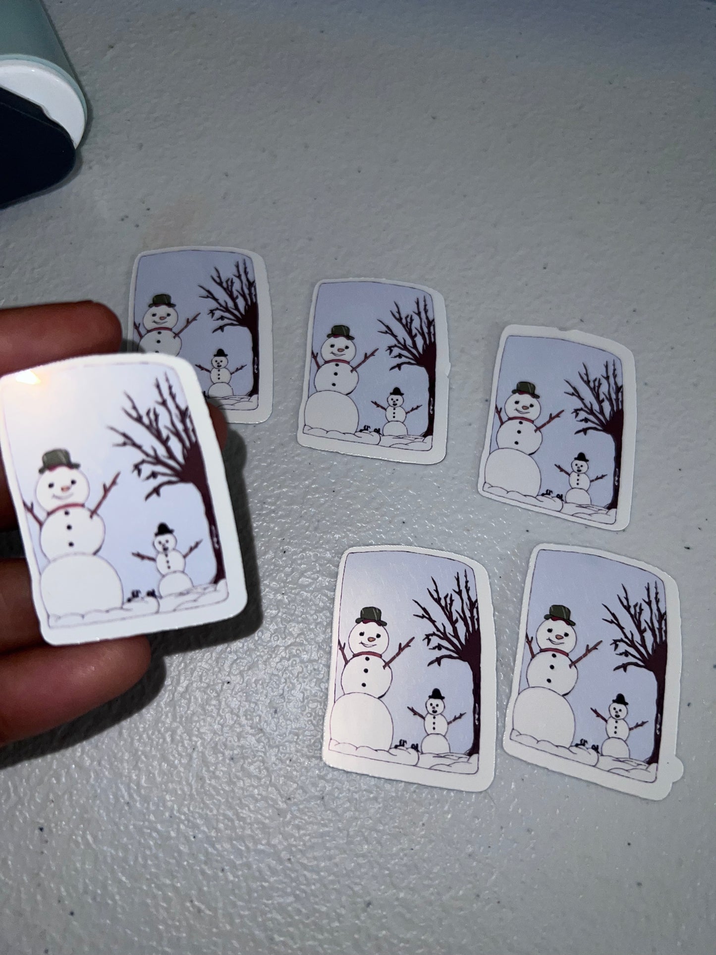 Winter Snow Man Sticker