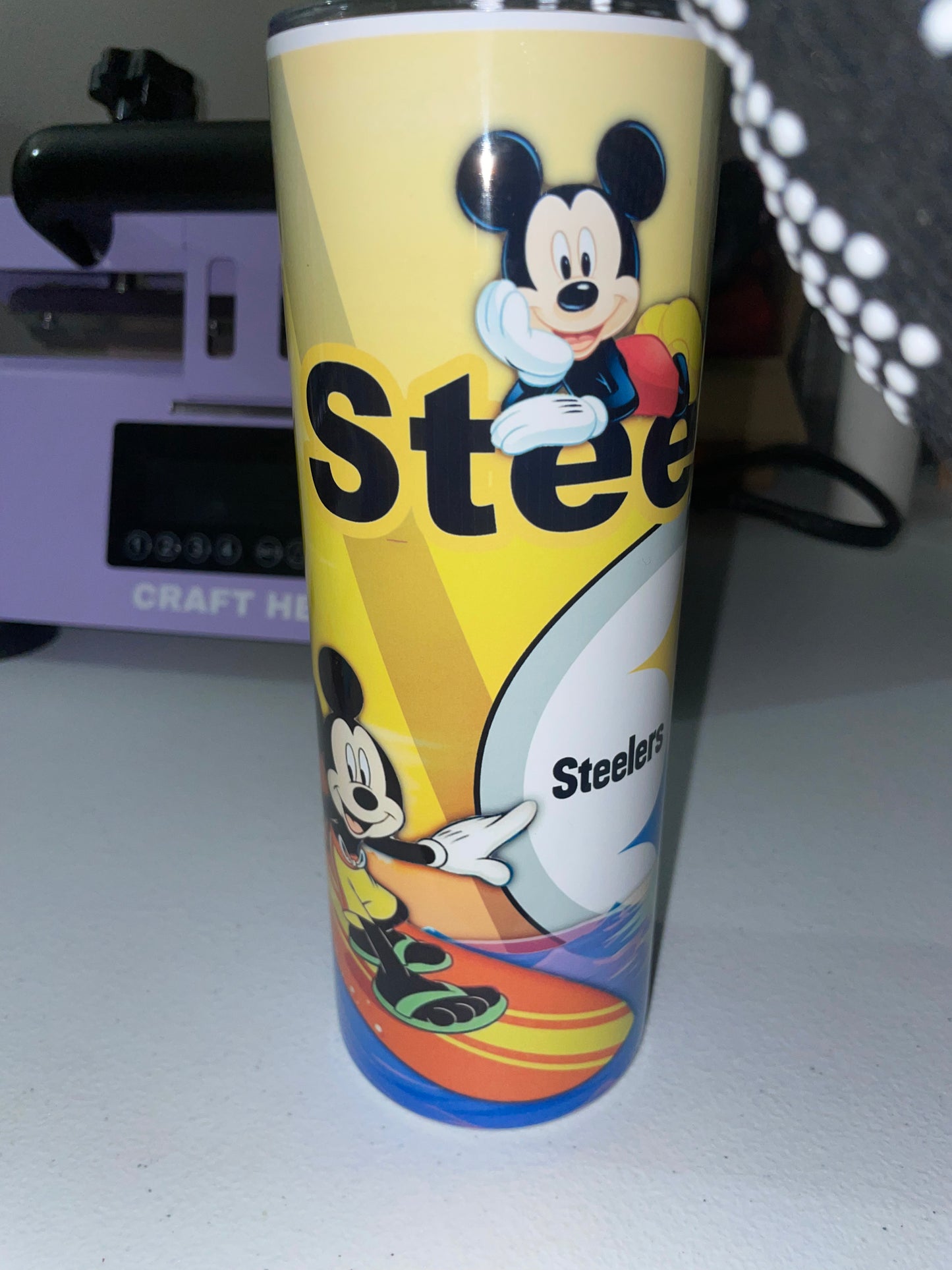 Mickey Steelers Tumbler Cup