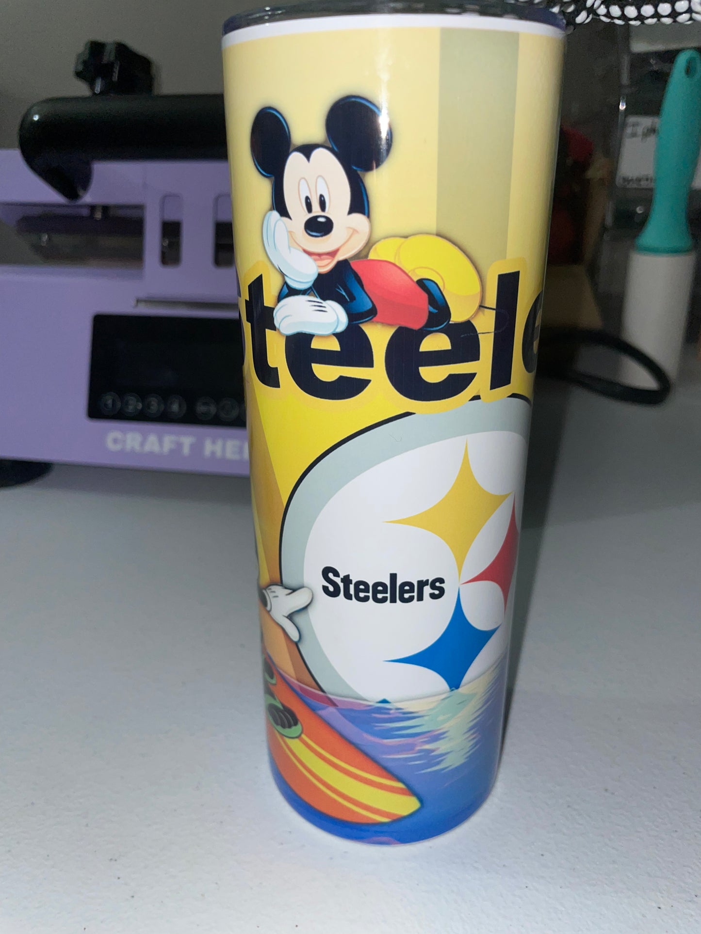 Mickey Steelers Tumbler Cup
