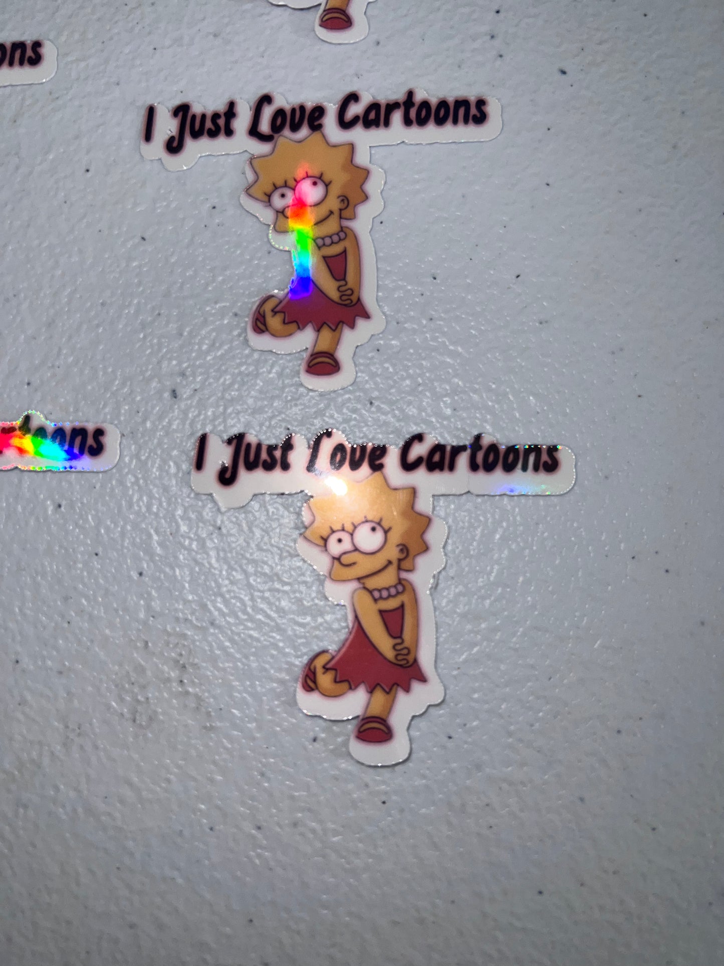 Lisa I Just Love Cartoons Sticker