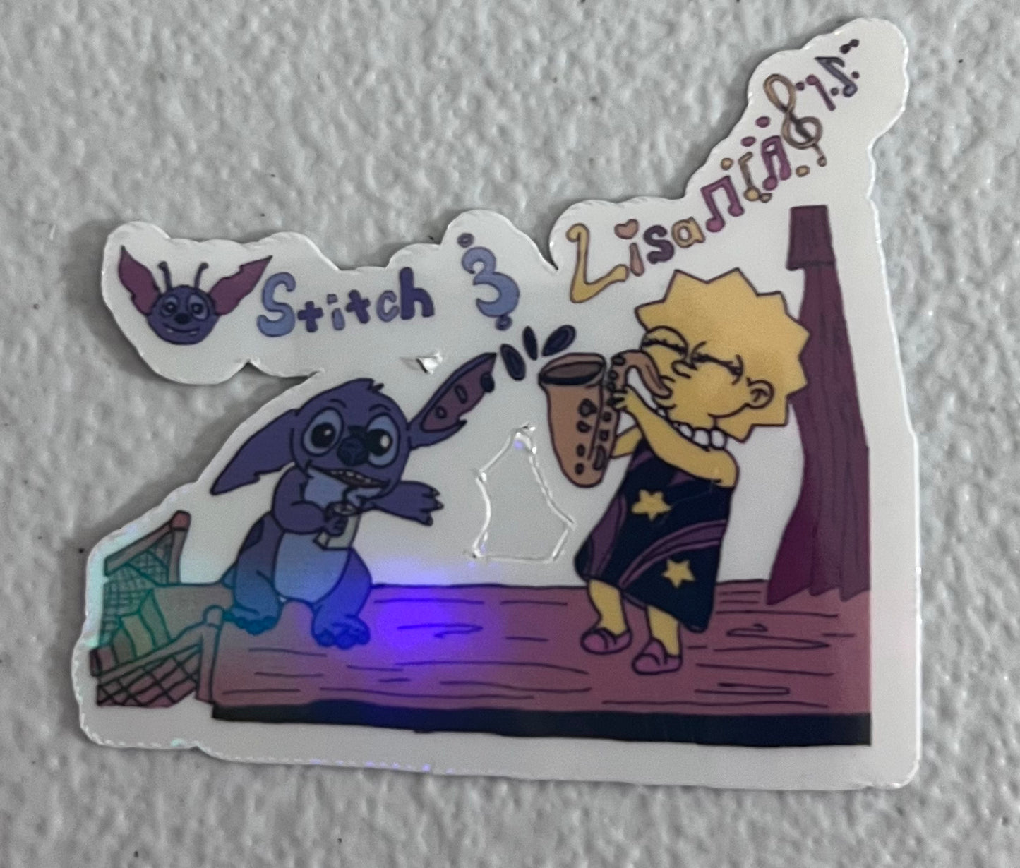 Stitch & Lisa Sticker