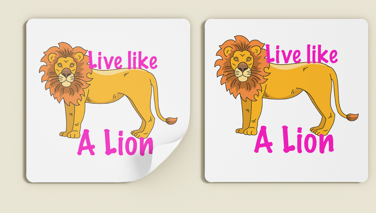 Lion sticker