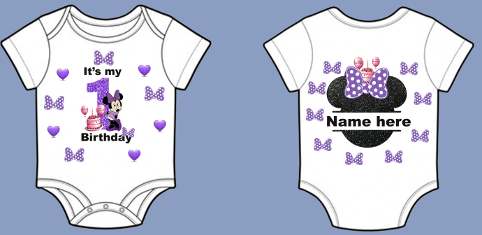 purple Minnie mouse birthday shirt