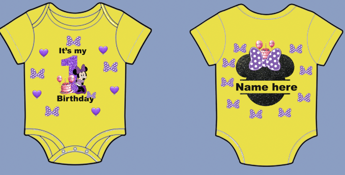 purple Minnie mouse birthday shirt