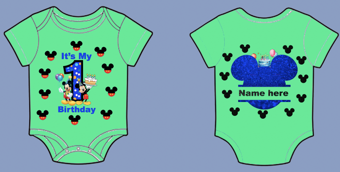 baby mickey birthday shirt