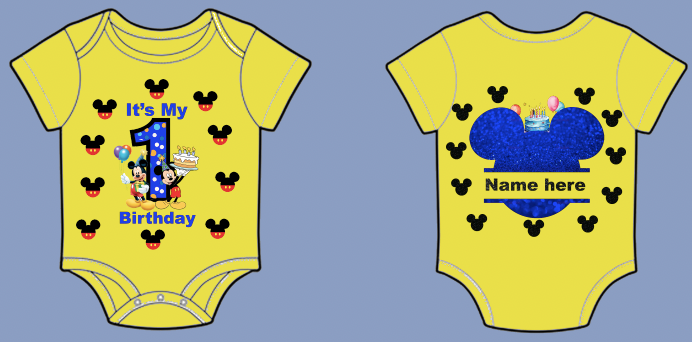 baby mickey birthday shirt