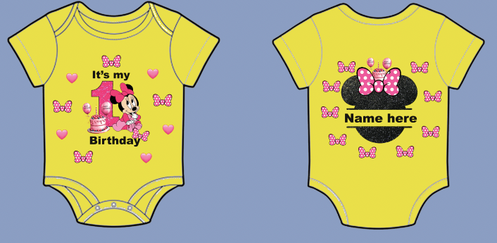 pink Minnie mouse birthday shirt