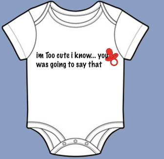 to cute baby shirt