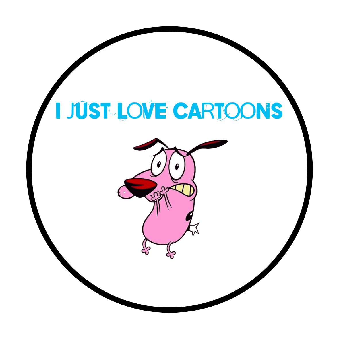 I just Love Cartoons Sticker