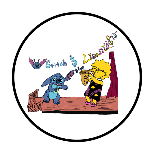 Stitch & Lisa Sticker