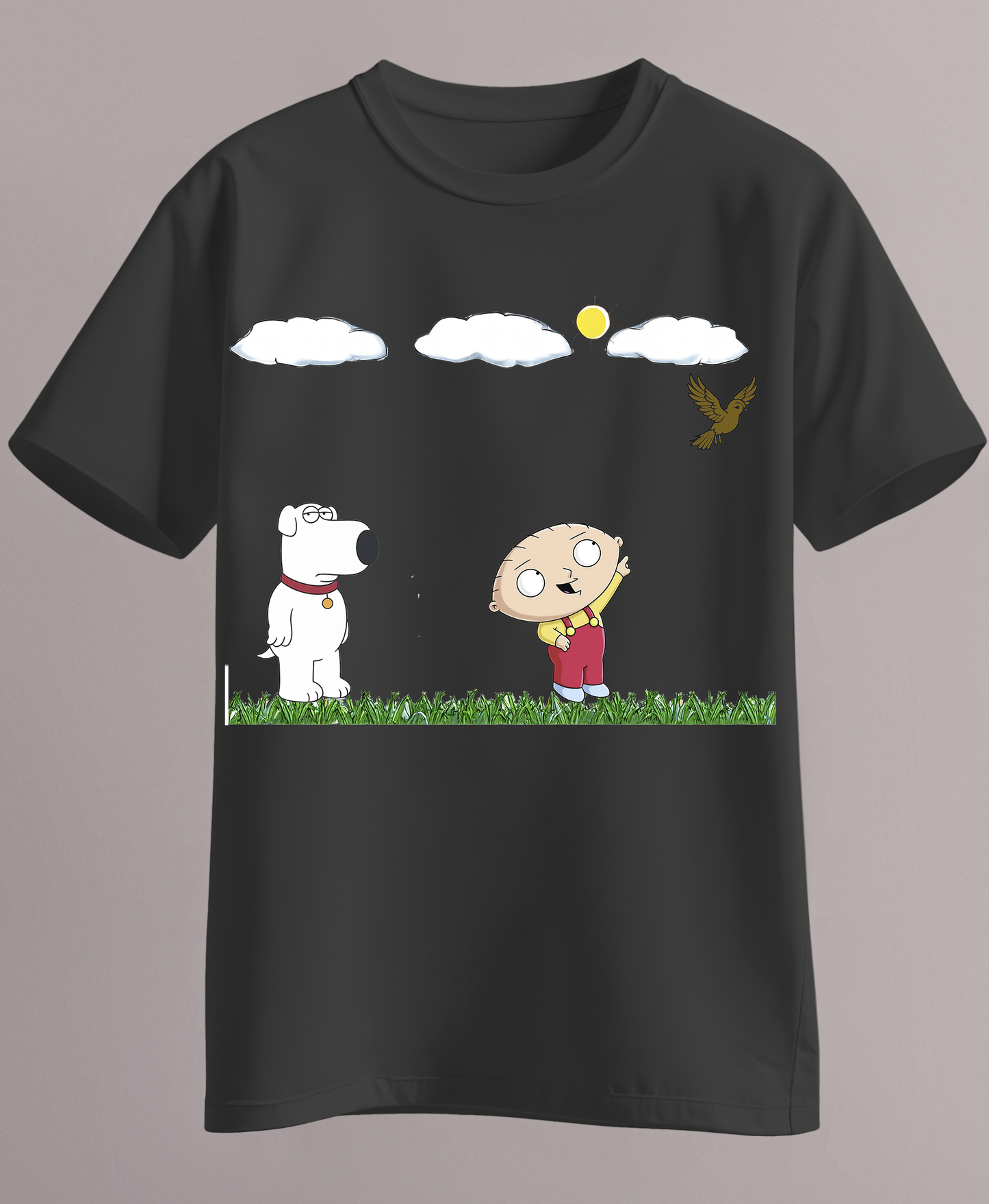 Stewie and brain shirt
